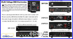 2-Channel 350W Per Channel, Class A/B Stereo Amplifier Toroidal Transformers