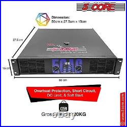 5Core Power amplifier 1800W Peak PA Amp Premium DJ Mixer Amplifier with Mic Input