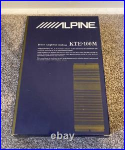 ALPINE Power Amplifier Endcap Model KTE-100M NEW Amp Endcap Enclosure