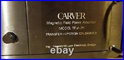 Audio Amplifier Set Carver C-16 Preamplifier & TFM-25 Power Amp Sonic Holography