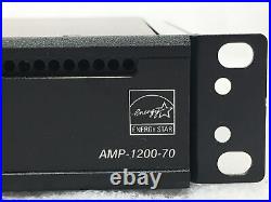Crestron AMP-1200-70 Commercial Power Amplifier x2 with Power Cord in Rackmount
