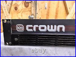 Crown Power Base 1 Power Amp 200 Watts Tested & Working