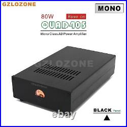 Finished Mono QUAD405 Clone Power Amplifier 80W Power Amp With VU Level Meter
