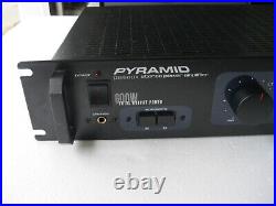Great condition-Pyramid PA600X 600 Watts Total Output Power Amplifier / Amp