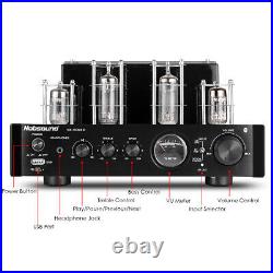 HiFi Bluetooth Tube Power Amplifier OPT/COAX Stereo Subwoofer Amp USB Player