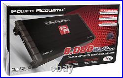 Power Acoustik 4000 Watt RMS Mono Amplifier Car Audio Class D Amp 8000 CB1-8000D