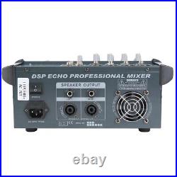 Powered Mixer Power Audio Mixing Amplifier 110V 180W RMS 4 Channel USB Amp 16DSP