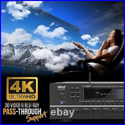 Pyle 4K Ultra HD TV 2000W 7.1-Channel Hi-Fi Bluetooth Stereo Amplifier
