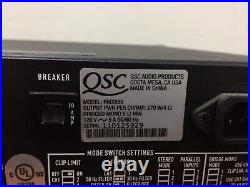 QSC RMX 850 Pro Audio Two Channel Rack Mount Professional Power Amplifier OO272