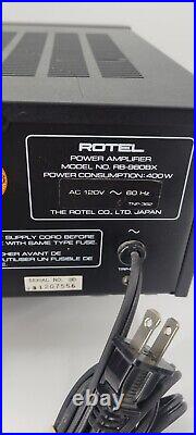 Rotel RB-980BX Stereo Power Amp Amplifier Left Audio Issue AS-IS EB-15300