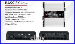 US SELLER Taramps BASS 3K Amplifier 3000W 1 Ohm HD Power Compact Car Amp